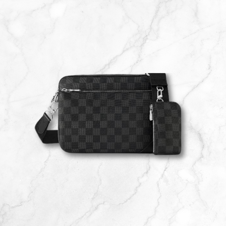 Black Monogram Crossbody Bag