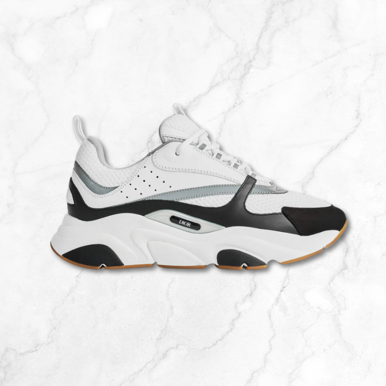 Black White Silver Sneakers