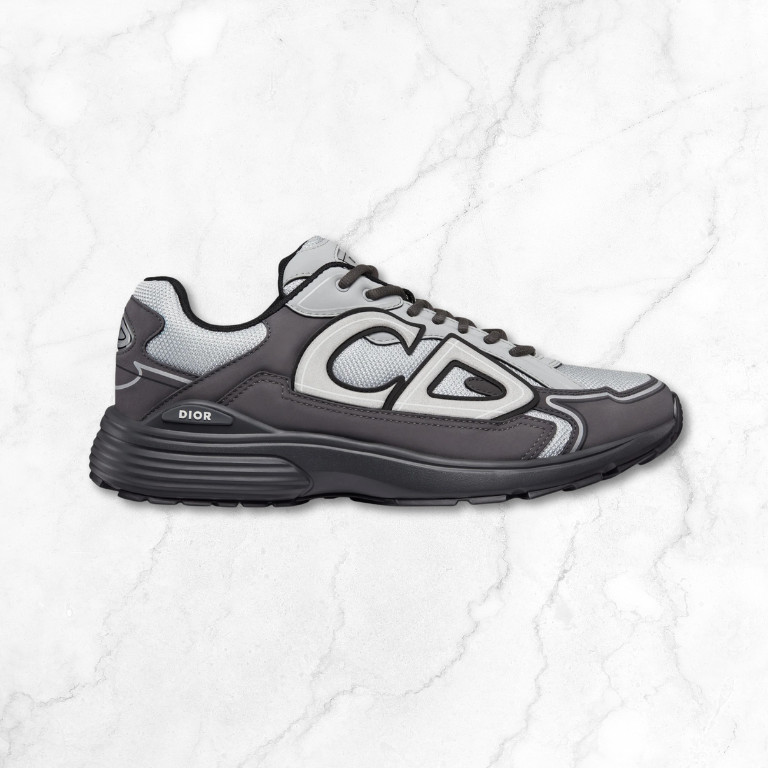 Grey Anthracite Mesh Sneakers