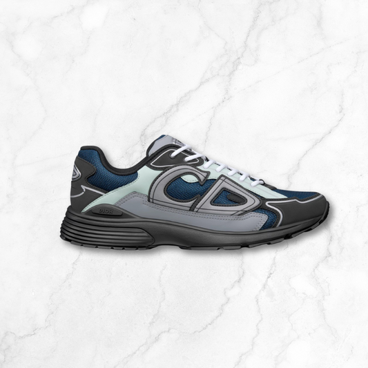 Blue Technical Mesh with Mint Green, Black & Grey Sneakers