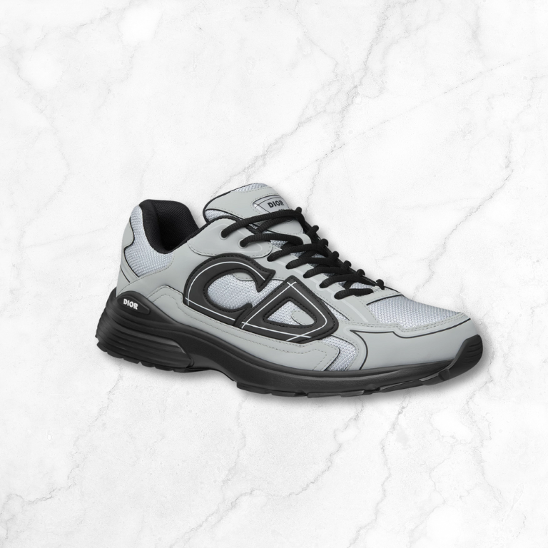 Light Grey Technical Mesh Sneakers