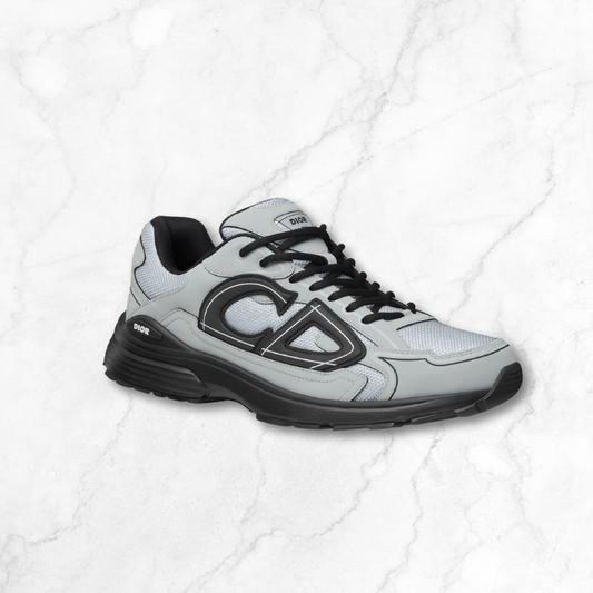 Light Grey Technical Mesh Sneakers