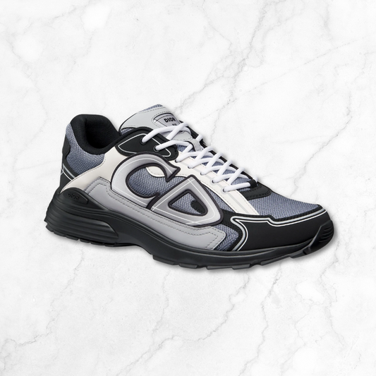 Grey Technical Mesh Blue Sneakers