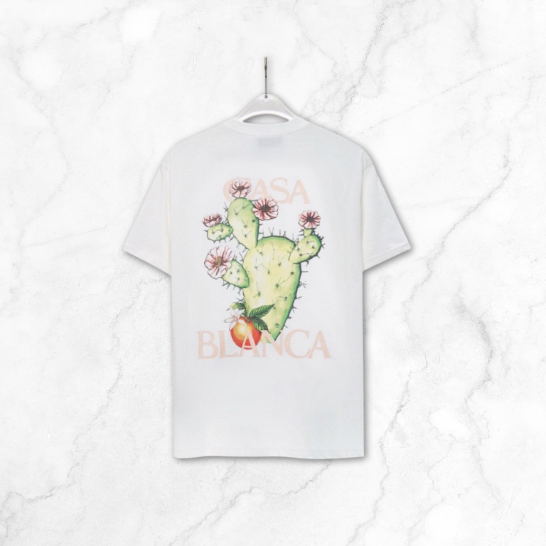 White Cactus Graphic T-Shirt