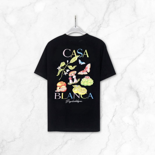 Black Botanical T-Shirt