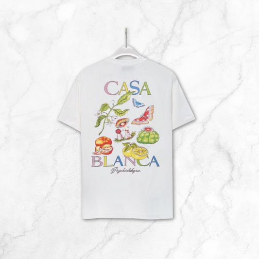 White Botanical T-Shirt