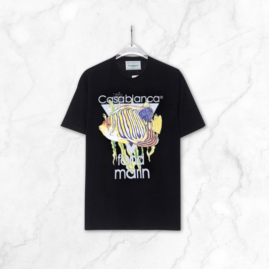 Black Tropical Fish T-Shirt