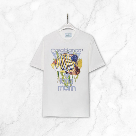 White Tropical Fish T-Shirt