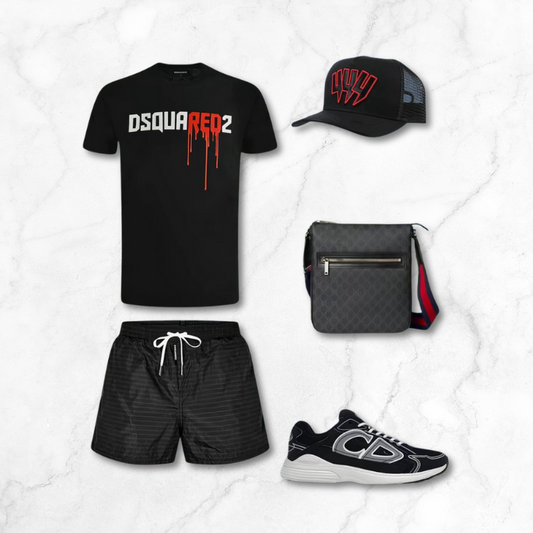 Black And Red Outfit